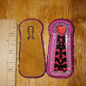 Pink Native Handmade beaded earrings